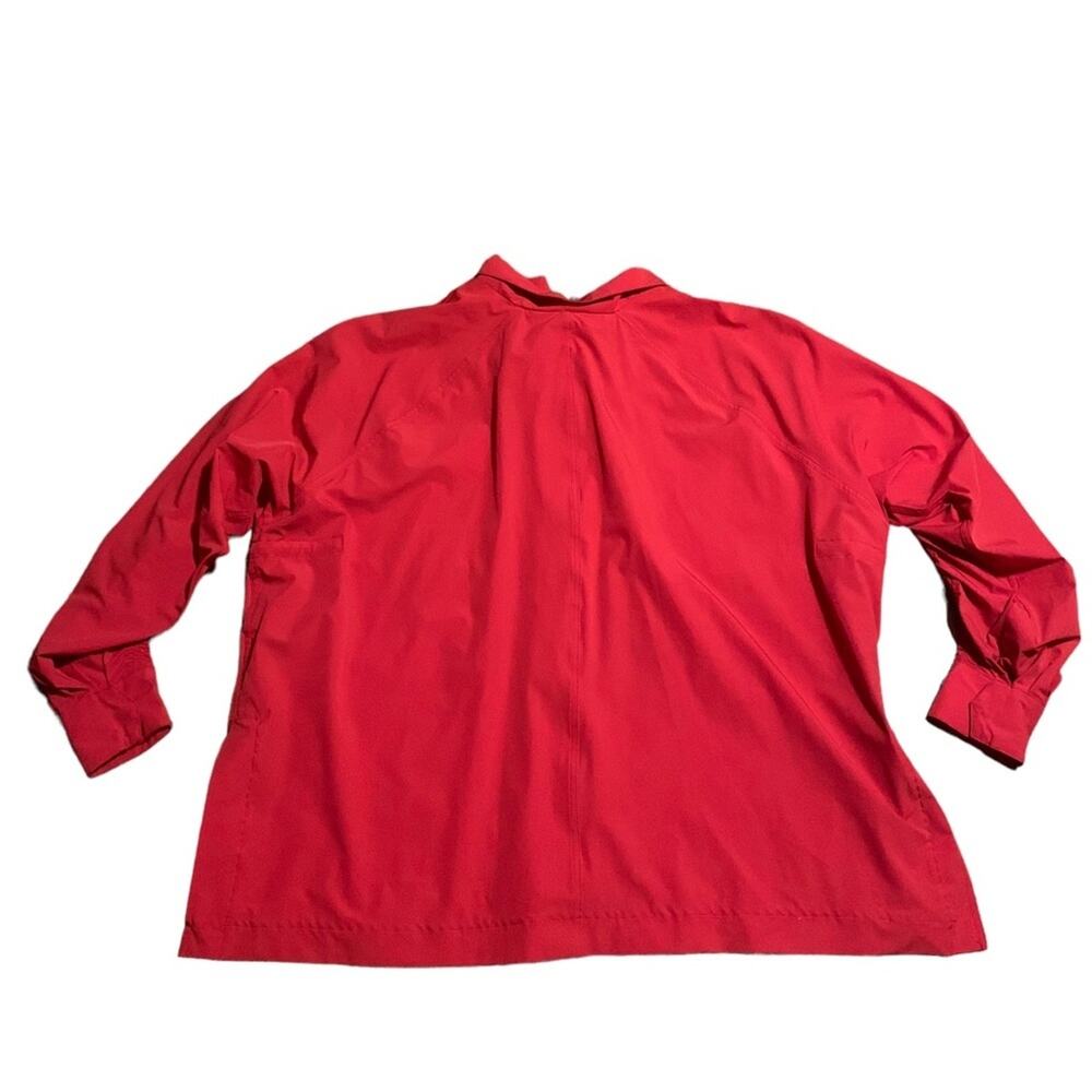 Fabletics Giana Jacket II Red Persimmon Water Resistant Size Large - Picture 5 of 11